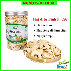 HẠT ĐIỀU SỐNG NUNUTS HŨ 500G - DÙNG LÀM SỮA