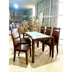 Bàn ghế ăn gỗ sồi cao cấp