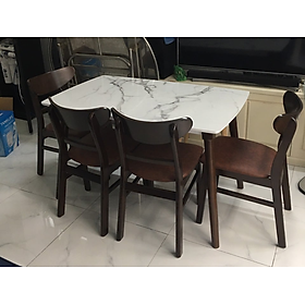 Mua Bộ bàn giả đá 1m6 + 6 ghế Mango