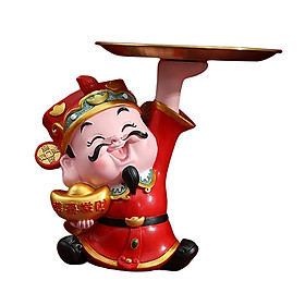 Figurine Storage Tray Statue Organizer Feng  for New Year