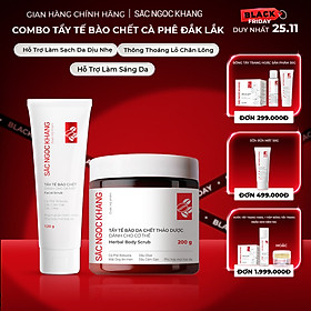 Combo Tẩy Tế Bào Chết Da Mặt 120g và Body 200g