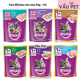 Pate Whiskas cho mèo gói 85g