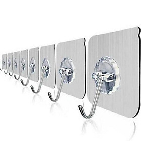 Mua Móc Dán Tường Siêu Dính Trong Suốt Chịu Lực Tốt Treo Tường Chắc Chắn