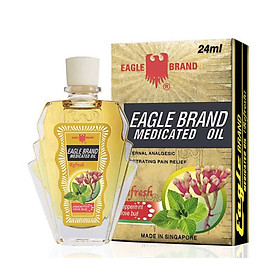 Dầu Gió Vàng Con Ó Eagle Brand Medicaled Oil 24Ml Hàng Nhập Mỹ