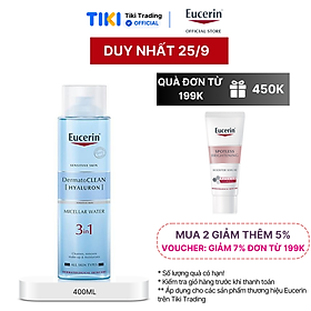 Nước tẩy trang dịu nhẹ cho da nhạy cảm Eucerin DermatoCLEAN Micellar 400ml