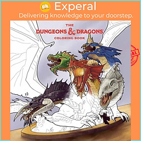 Sách - The Dungeons & Dragons Coloring Book - 80 Adventurous Line by Official Dungeons & Dragons (UK edition, paperback)