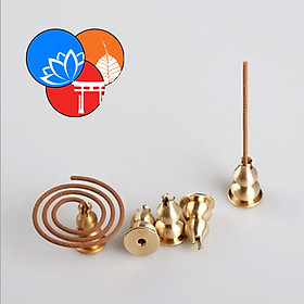 Mua Chân đế cắm nhang hồ lô  để nhang khoanh bằng đồng