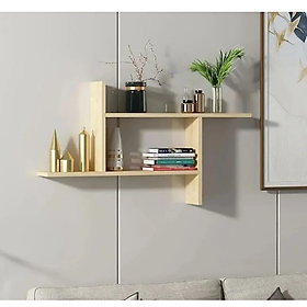 Mua Kệ Gỗ Trang Trí Treo Tường 2 Tầng Tundo CTKT515 KT 100 x 55 x 20cm