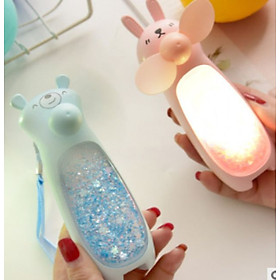 Mua Quạt Usb Mini Nhũ Kim Tuyến Có Đèn Led Nhiều Màu - Hàng Chính Hãng (Giao Màu Ngẫu Nhiên)