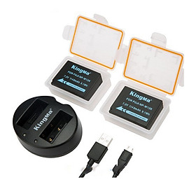 Mua Bộ 2 pin sạc và sạc đôi KingMa NP-W126 Fujifilm XT-20  XT-10  X-A3  X-E2  Hàng chính hãng