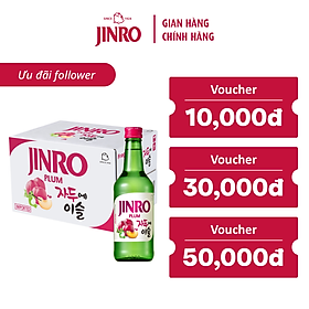 [CHÍNH HÃNG] Soju Hàn Quốc JINRO VỊ MẬN 360ml - Thùng 20 chai