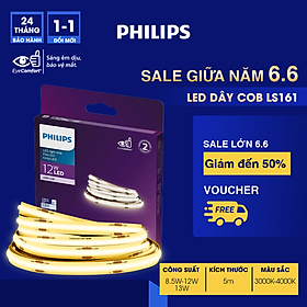 Mua Dây đèn LED PHILIPS COB LS161 -Chất liệu PVC chống cháy  chịu được nhiệt độ cao  hạn chế ngả màu theo thời gian