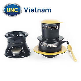 Mua Bộ Phin Cà Phê Sứ UNC Việt Nam -  Sử dụng chân đốt cao giữ nhiệt  nhiều màu sắc  đủ món  pha cafe sẽ ngon hơn