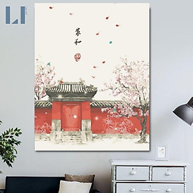Mua Tranh sơn dầu số hóa tự tô có khung chuẩn màu LIM Art - Tranh tô màu theo số thủy mặc T265