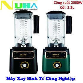 Máy xay sinh tố công nghiệp 2000W Osako 2023, dung tích 2.2L, có linh kiện thay, chuyên sử dụng quán kinh doanh-Hàng chính hãng