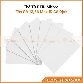 Mua Thẻ Từ RFID Tần Số 13.56Mhz Màu Trắng (Mifare Card)