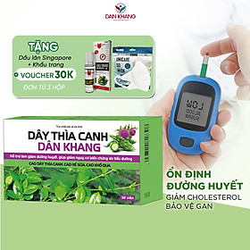 Dây Thìa Canh Dân Khang Hỗ Trợ Hạ Đường Huyết Giảm Nguy Cơ Biến Chứng Của Bệnh Tiểu Đường (30 viên)