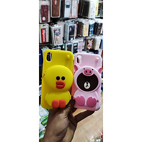 Ốp lưng silicons hình gấu kèm dây đeo cho iphone XSMax