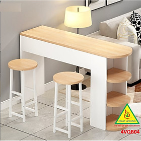 Mua Quầy bar mini  quầy bar kiêm vách ngăn phòng khách nhà bếp 4VQB04 ( Không kèm ghế )- NỘI THẤT LẮP RÁP VIENDONGADV