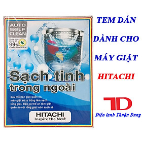 Hình ảnh Tem dán dành cho máy giặt HITACHI