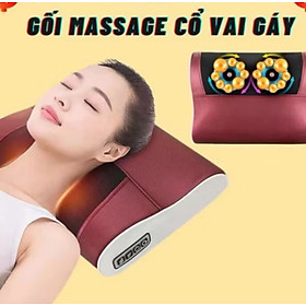 BỘ GỐI ĐỆM MASSAGE CỔ VAY GÁY 20 BI CẤU TẠO THÔNG MINH 