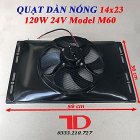 Mua Quạt dàn nóng 14x23 inch 36x59 cm loại 24V Model M60