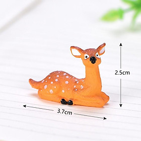 Mua Mô hình gia đình hươu sao dùng trang trí tiểu cảnh  móc khóa  DIY