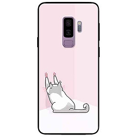 Ốp lưng in cho samsung s9 plus mẫu mèo cào