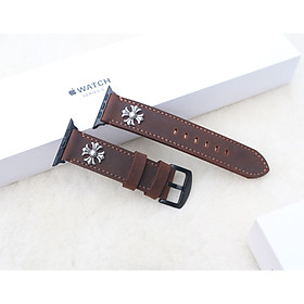 Mua Dây Da Bò Sáp Thay Thế Dành Cho Apple Watch - Handmade