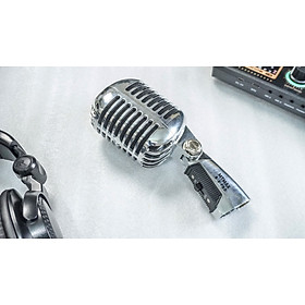 Micro MTMax B2-Pro - Micro karaoke sân khấu phong cách vintage (cổ điển) - Mic dây chuyên dùng cho phòng trà, karaoke, livestream, thu âm chuyên nghiệp - Quay video, MV ca nhạc - Kết nối hầu hết các thiết bị âm thanh - Dynamic microphone - Hàng nhập khẩu