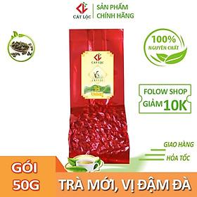 Trà ô long (o long, oolong, olong) Cát Lộc nguyên chất, vị đậm đà, là nguyên liệu làm trà sữa ngon – Gói 100g, 50g