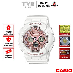 Đồng hồ nữ dây nhựa Casio Baby-G chính hãng Anh Khuê BA-130-7A1DR (43mm)