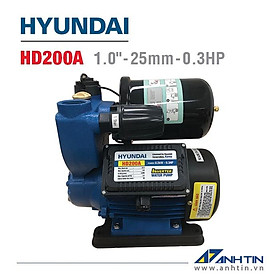 Mua Máy bơm nước đa năng HYUNDAI HD200A | Công suất 200W | 25 mm/ 1 inch | Cột áp 27m - Cột hút 9m