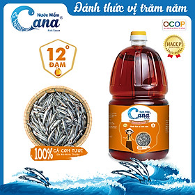 Nước mắm truyền thống CANA 12 độ Đạm - 2 Lít Chai PET