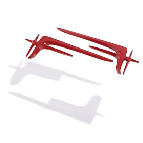 2 Pieces Car Metal Decal Stickers for   C-Class E-Class Red