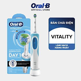 Bàn chải đánh răng điện Oral-B Vitality Precision Clean Blue D12.513- Hàng chính hãng 100%
