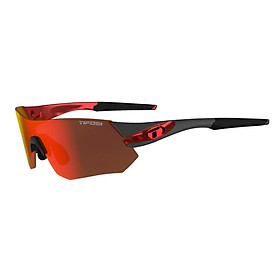 Kính mát thể thao Unisex Tifosi Tsali - Gọng Gunmetal/Red, Bộ 3 Tròng Đạp Chạy: Clarion Red, Ac Red & Clear Lenses