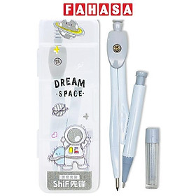 Bộ Compa + Bút Chì Kim + Ngòi Chì - ShiF 3059 - Màu Xám