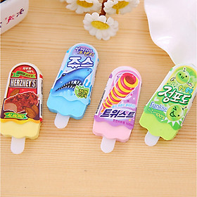 Cục Tẩy Bút Chì Hình Que Kem Độc Đáo - Cục Gôm Tẩy Văn Phòng Phẩm Cho Bé ( phát màu ngẫu nhiên )