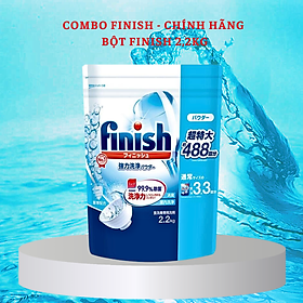 Bột rửa chén Finish Dishwasher Power Powder Sparkle 2,2 kg