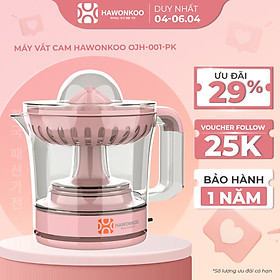 Mua Máy Vắt Cam HAWONKOO OJH-001-PK Hồng Pastel 30W 600ML Hàng Chính Hãng Bảo Hành 12 Tháng - Thương Hiệu Hàn Quốc