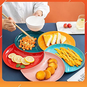 Mua Bộ Khay Đựng Bánh Kẹo  Mứt Tết Hoa Qủa Hình Cánh Hoa  Set 5 Đĩa Nhựa Bán Nguyệt Decor
