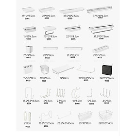 Mua Móc treo kệ treo hộp lưu trữ hộp trưng bày bảng pegboard NB131