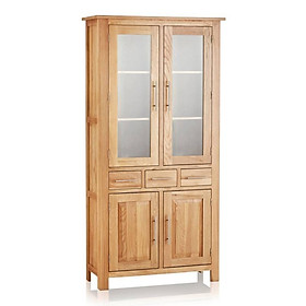 Mua Tủ Chén Cao Rivermead 2 Cánh Kính Gỗ Sồi IBIE LDRIV2GO