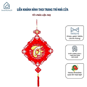 Mua Dây Treo Khánh Quạt Khánh Vuông Liễng Nhung Đỏ chữ TẾT - PHÚC -LỘC - THỌ Decor Trang Trí Tết Năm Mới - HÀNG CHÍNH HÃNG MINIIN