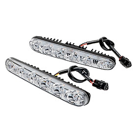 Cặp đèn LED chạy ban ngày chống nước thiết kế thông dụng cho xe hơi