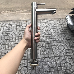 Mua Vòi lavabo rửa mặt lạnh inox cao 30cm