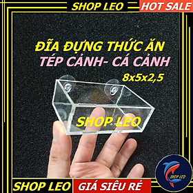 Đĩa cho tép ăn bằng mika - dụng cụ đựng thức ăn cá cảnh, tép cảnh -Vỉ mica trồng ráy, Bucep-phụ kiện thủy sinh-shopleo