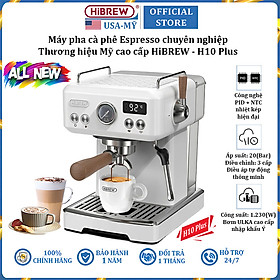Mua Máy pha cà phê Espresso chuyên nghiệp thương hiệu HiBREW H10 Plus cao cấp  - Hàng chính hãng