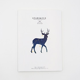 Vở kẻ ngang bìa nhựa dẻo Stars&Elk cỡ B5 160 trang